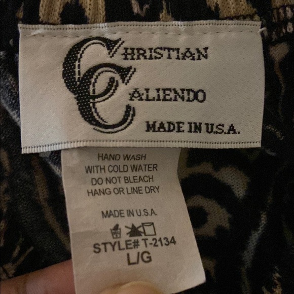 Christian Caliendo Tan Damask Mini Sleeveless Dress With Matching Cape Large - Picture 6 of 7